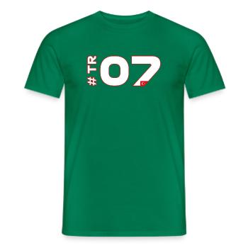 -TR07-2026 - T-shirt homme - vert - Devant - AI Model Male 178 dark (178cm)
