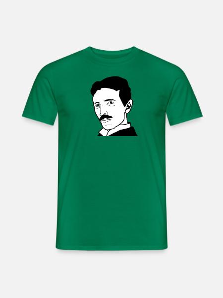 Nikola Energy Frequenz-Schwingungsdesign - Männer T-Shirt - Kelly Green