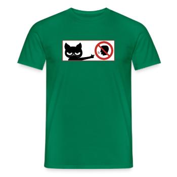 katze, hals Maul - Männer T-Shirt - Kelly Green - Vorne - AI Model Male 178 dark (178cm)