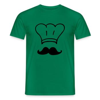 cook chef - Men's T-Shirt - kelly green - Front - AI Model Male 178 dark (178cm)