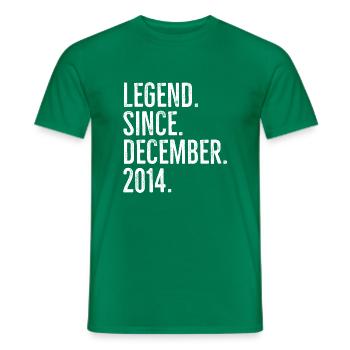 Légende depuis décembre 2014 - T-shirt homme - vert - Devant - AI Model Male 178 dark (178cm)