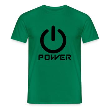 Macht - Männer T-Shirt - Kelly Green - Vorne - AI Model Male 178 dark (178cm)