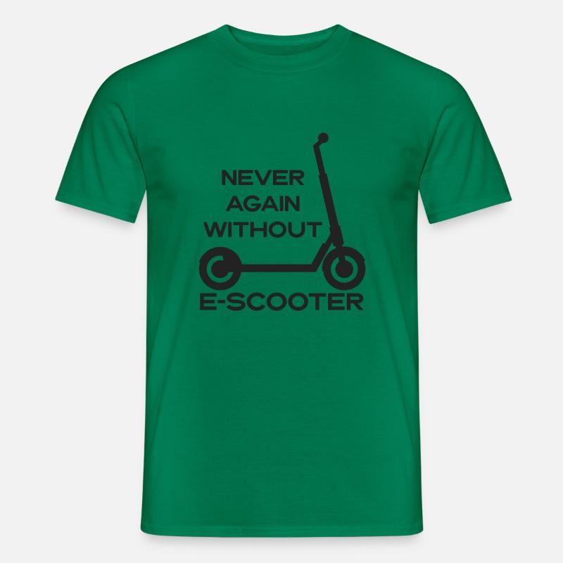 E-Scooter Roller Scooter - Männer T-Shirt - Kelly Green