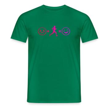 Laufsport Geschenkidee für ein Laufsport Liebhaber - Männer T-Shirt - Kelly Green - Vorne - AI Model Male 178 dark (178cm)
