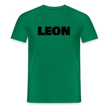 Leon - Men's T-Shirt - kelly green - Front - AI Model Male 178 dark (178cm)