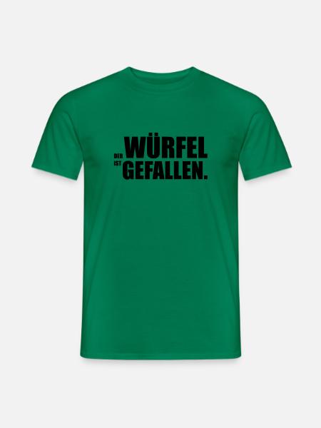 Der Würfel ist gefallen - Männer T-Shirt - Kelly Green