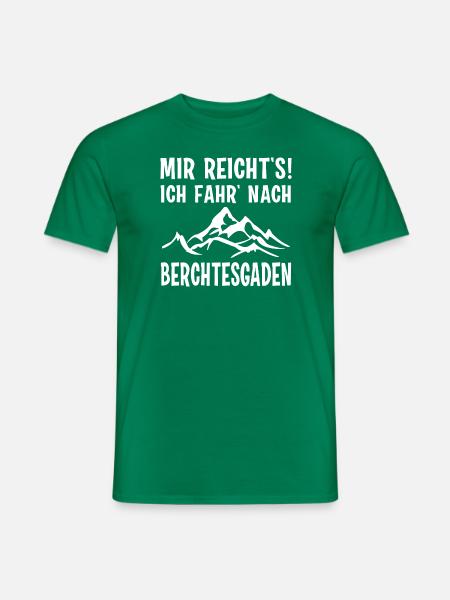 Berchtesgaden Urlaub Wandern Berge MIR REICHT'S - Männer T-Shirt - Kelly Green