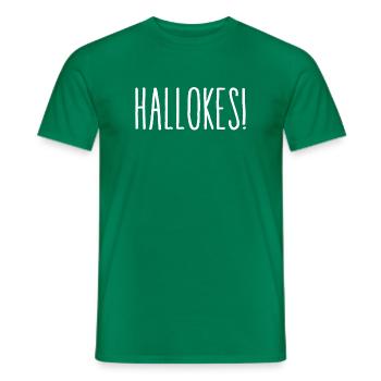 Hallokes! - T-shirt homme - vert - Devant - AI Model Male 178 dark (178cm)