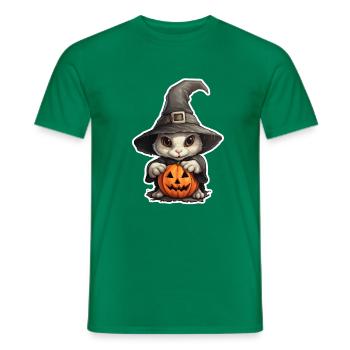 Halloween Hexenhäschen - Männer T-Shirt - Kelly Green - Vorne - AI Model Male 178 dark (178cm)