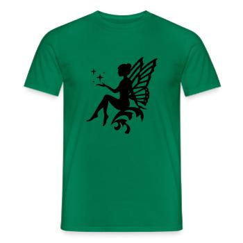 Fee in Deiner Wunschfarbe - Vektor - Männer T-Shirt - Kelly Green - Vorne - AI Model Male 178 dark (178cm)