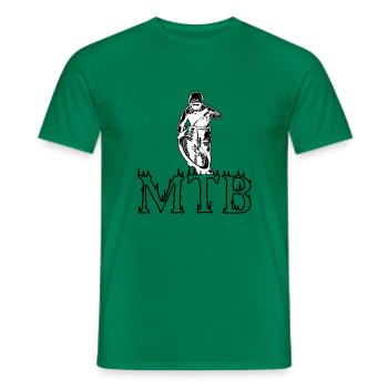 Vélo de montagne Cyclisme Cyclisme Cyclisme - T-shirt homme - vert - Devant - AI Model Male 178 dark (178cm)