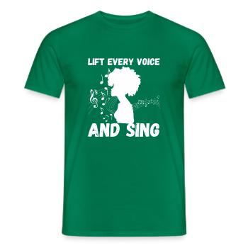 Élevez chaque voix et chantez - Juneteenth - T-shirt homme - vert - Devant - AI Model Male 178 dark (178cm)