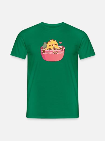 Süßes Küken In Ramen Nudeln Lustig - Männer T-Shirt - Kelly Green