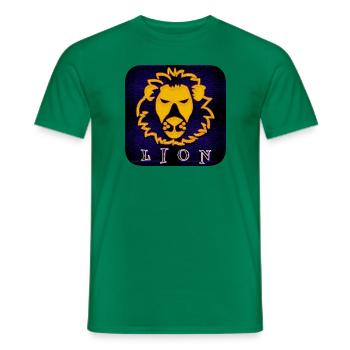 LION (Lion) - T-shirt homme - vert - Devant - AI Model Male 178 dark (178cm)