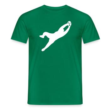 Football gardien de but Soccer - T-shirt homme - vert - Devant - AI Model Male 178 dark (178cm)