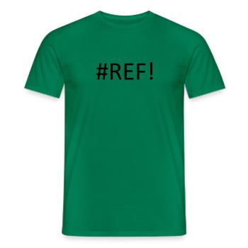 #REF! Excel Error - Men's T-Shirt - kelly green - Front - AI Model Male 178 dark (178cm)