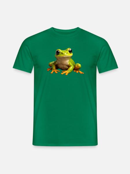 Froschgrüner PopArt Frosch - Männer T-Shirt - Kelly Green