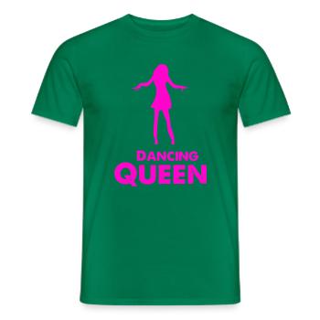 Tanzende Königin Silhouette - Männer T-Shirt - Kelly Green - Vorne - AI Model Male 178 dark (178cm)