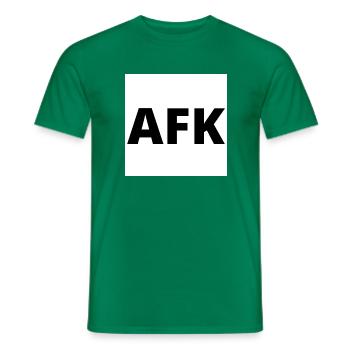 « AFK » - Abréviation de Away from Keyboard. - T-shirt homme - vert - Devant - AI Model Male 178 dark (178cm)