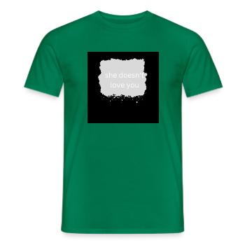 Überschrift hinzufügen 3 - Männer T-Shirt - Kelly Green - Vorne - AI Model Male 178 dark (178cm)