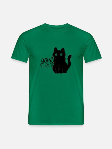 YOUR CAT - Männer T-Shirt - Kelly Green