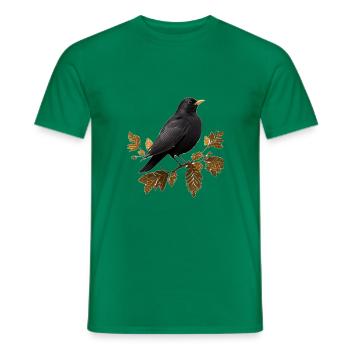 Amsel - Männer T-Shirt - Kelly Green - Vorne - AI Model Male 178 dark (178cm)