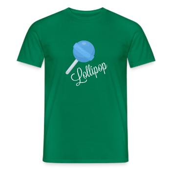 Lollipop design - Men's T-Shirt - kelly green - Front - AI Model Male 178 dark (178cm)