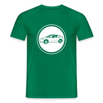 Modèle y cercle dessiné - T-shirt homme - vert - Devant - AI Model Male 178 dark (178cm)