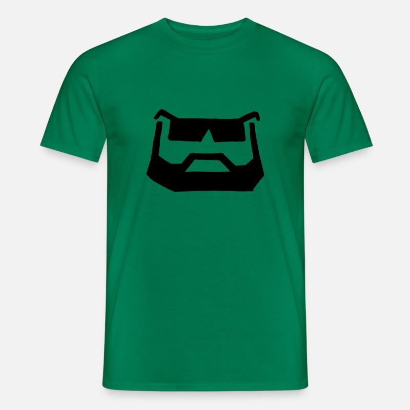 bart brille - Männer T-Shirt - Kelly Green