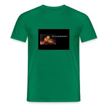 Streetwear ECTB - T-shirt homme - vert - Devant - AI Model Male 178 dark (178cm)