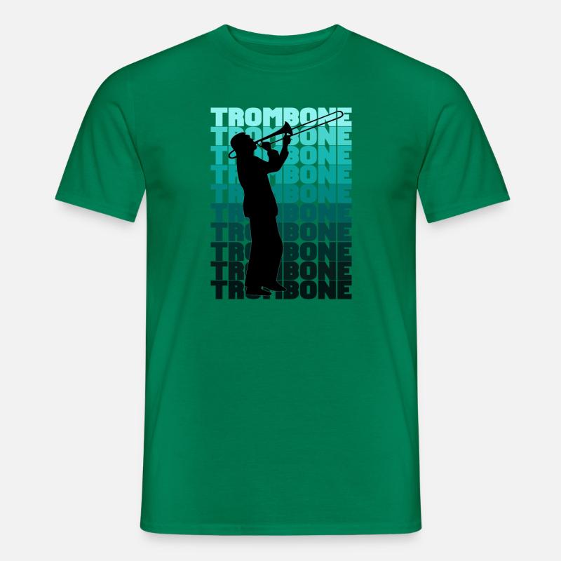 Trombone - Männer T-Shirt - Kelly Green