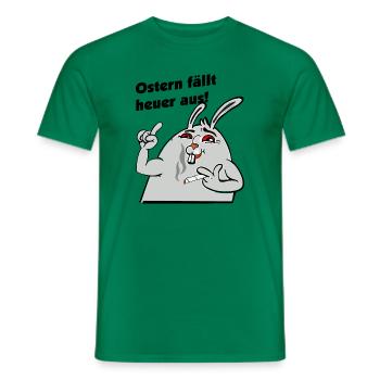Ostern fällt heuer aus - Männer T-Shirt - Kelly Green - Vorne - AI Model Male 178 dark (178cm)
