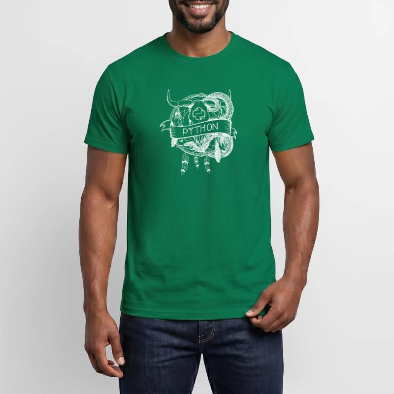 python Programmiersprache technologie Männer T-Shirt