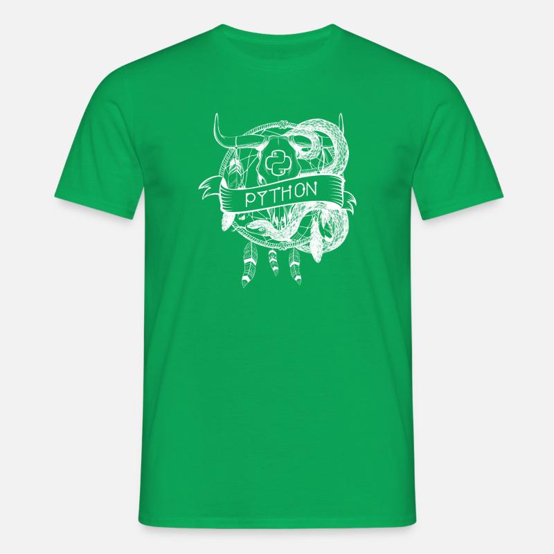 python Programmiersprache technologie - Männer T-Shirt - Kelly Green