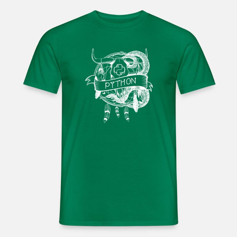 technologie de langage de programmation python - T-shirt homme - vert