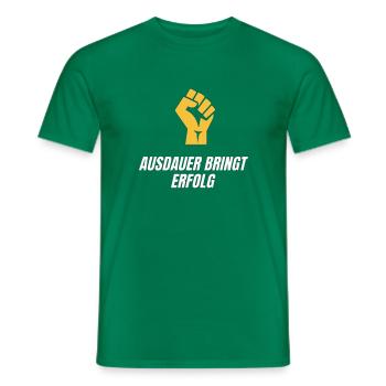 Erfolgs-Shirt - Männer T-Shirt - Kelly Green - Vorne - AI Model Male 178 dark (178cm)
