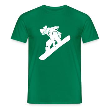 Snowboard Snowboarder - T-shirt homme - vert - Devant - AI Model Male 178 dark (178cm)