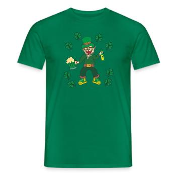 Lutin joyeux - T-shirt homme - vert - Devant - AI Model Male 178 dark (178cm)