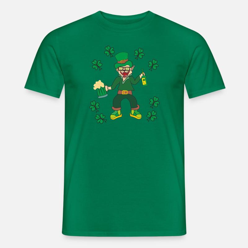 Fröhlicher Kobold - Männer T-Shirt - Kelly Green