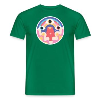 3 EYES - T-shirt homme - vert - Devant - AI Model Male 178 dark (178cm)