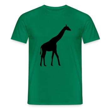 Giraffe - Men's T-Shirt - kelly green - Front - AI Model Male 178 dark (178cm)