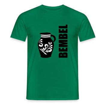 Bembel - Der original Apfelweinbembel #FFM #069 - Männer T-Shirt - Kelly Green - Vorne - AI Model Male 178 dark (178cm)