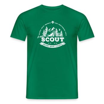 A real scout knows what counts - Männer T-Shirt - Kelly Green - Vorne - AI Model Male 178 dark (178cm)