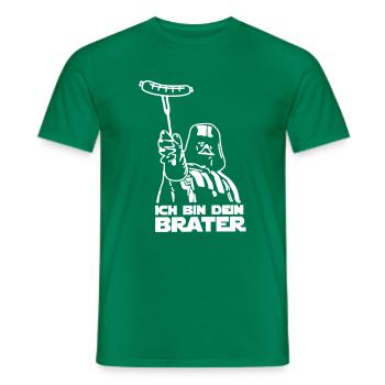 ich bin dein Brater - Männer T-Shirt - Kelly Green - Vorne - AI Model Male 178 dark (178cm)