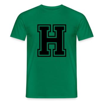 h - Männer T-Shirt - Kelly Green - Vorne - AI Model Male 178 dark (178cm)