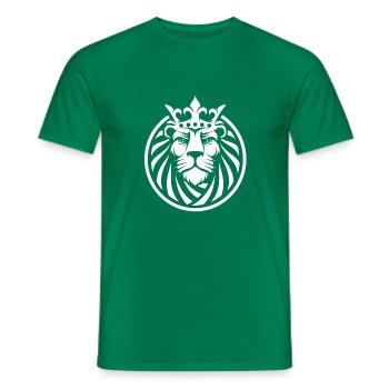 Lion - T-shirt homme - vert - Devant - AI Model Male 178 dark (178cm)