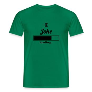 joke - Men's T-Shirt - kelly green - Front - AI Model Male 178 dark (178cm)