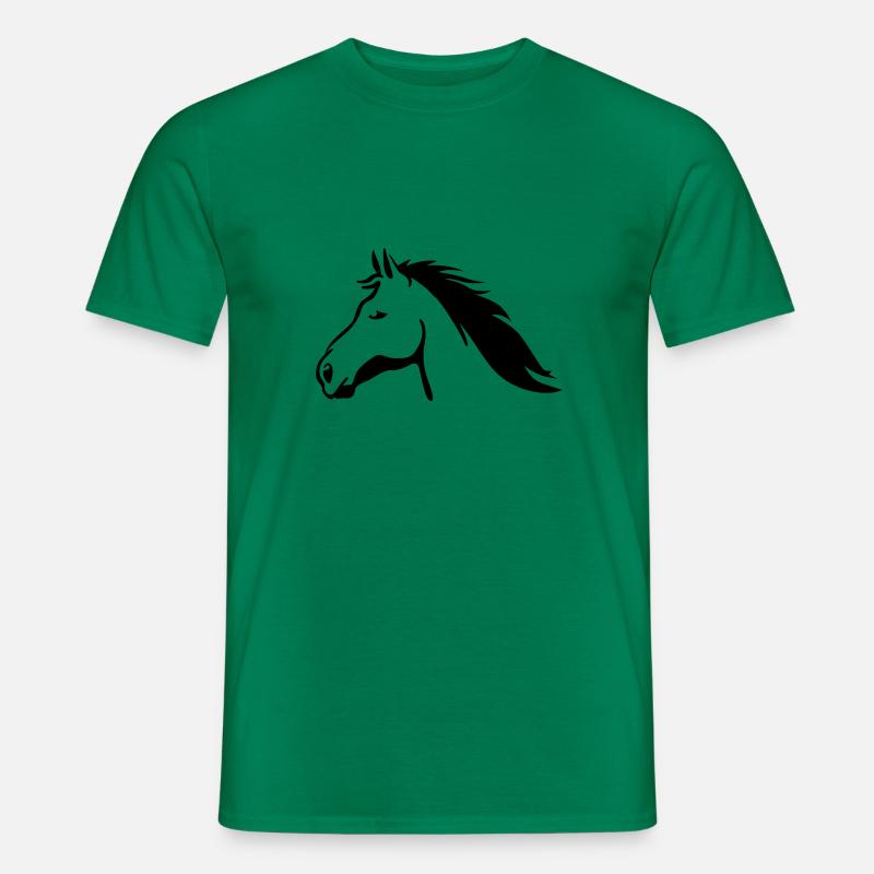 Pferd - Männer T-Shirt - Kelly Green