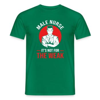 Don infirmier de l’hôpital des infirmières - T-shirt homme - vert - Devant - AI Model Male 178 dark (178cm)