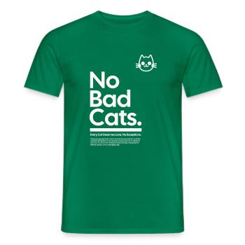 Keine Bösen Katzen - Männer T-Shirt - Kelly Green - Vorne - AI Model Male 178 dark (178cm)